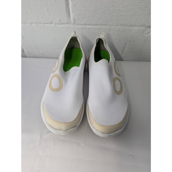 Oofos OOmg eeZee Low Mens Size 11.5 Slip-On‎ Shoes Knit White Recovery Comfort - Picture 1 of 7